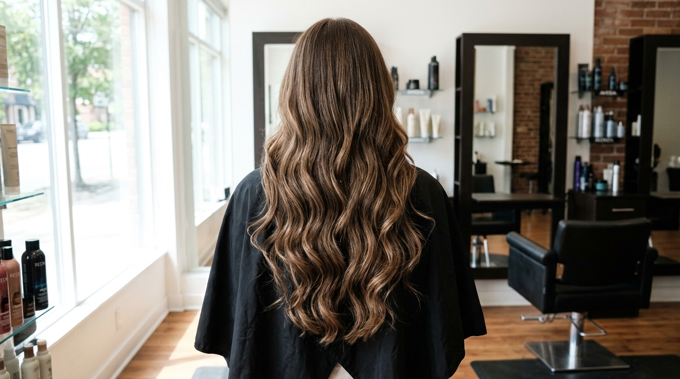 Brown wavy hair extensions result